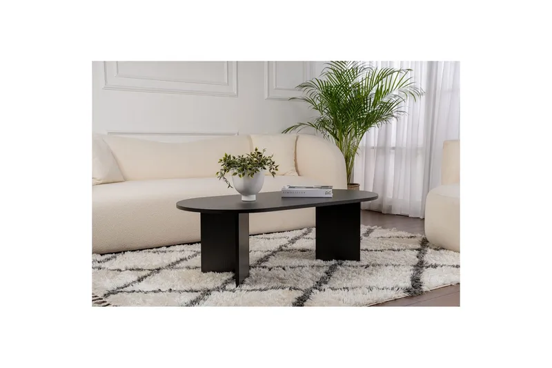 Sofabord Hasina Tre Svart - Tre Svart - Møbler - Bord - Sofabord