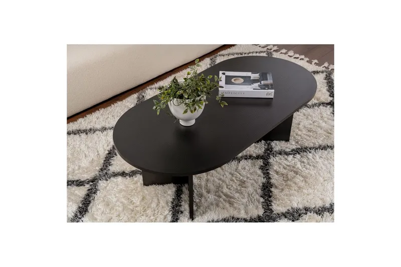 Sofabord Hasina Tre Svart - Tre Svart - Møbler - Bord - Sofabord