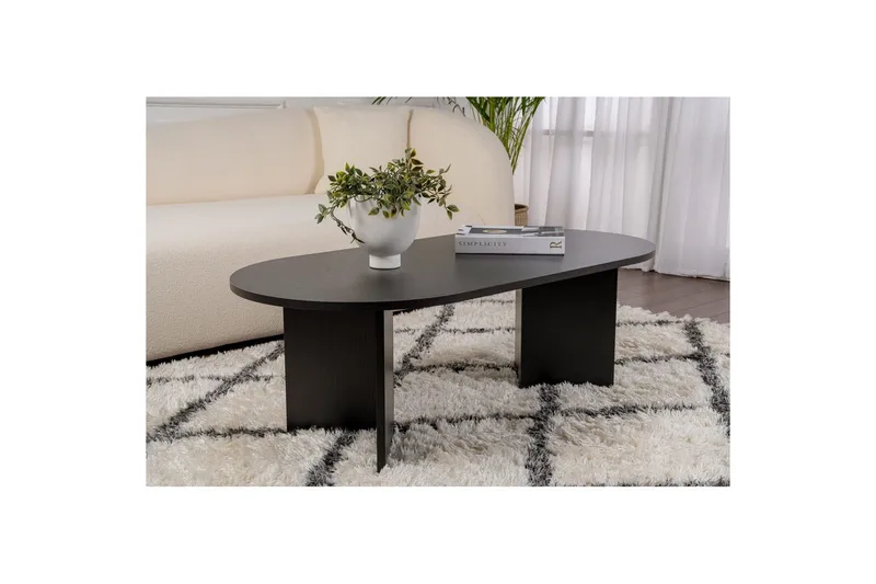 Sofabord Hasina Tre Svart - Tre Svart - Møbler - Bord - Sofabord