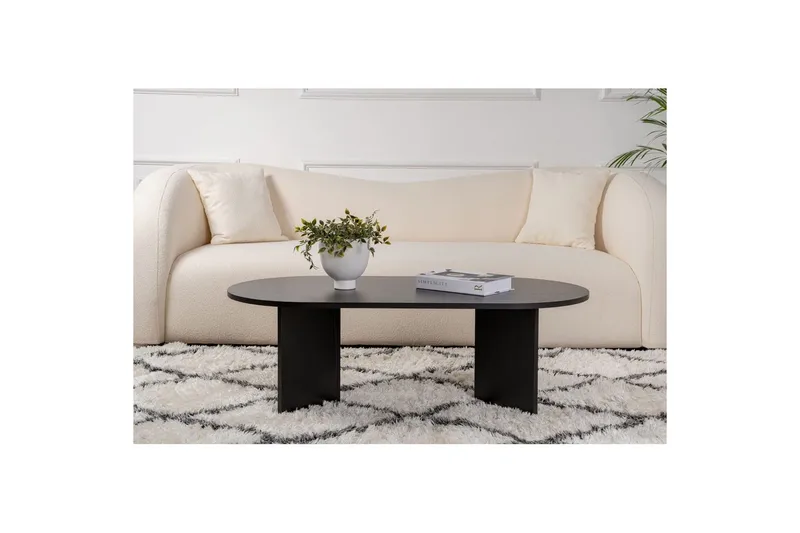 Sofabord Hasina Tre Svart - Tre Svart - Møbler - Bord - Sofabord