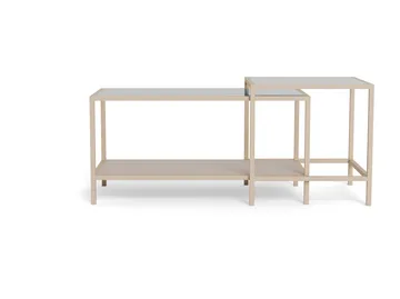 Hasslevik salongbord 90 cm - Klar/grå - Møbler - Bord - Sofabord
