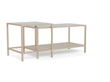 Hasslevik salongbord 90 cm - Klar/grå - Møbler - Bord - Sofabord