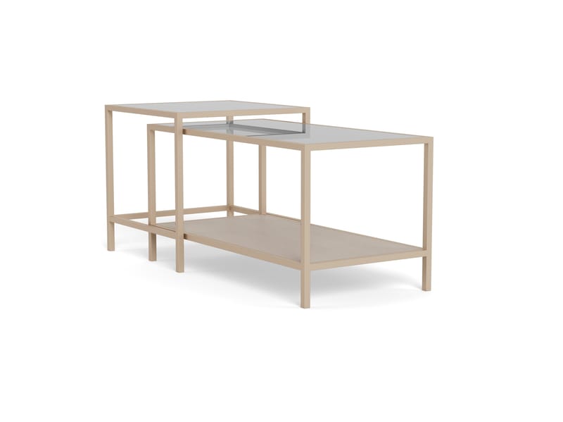 Hasslevik salongbord 90 cm - Klar/grå - Møbler - Bord - Sofabord