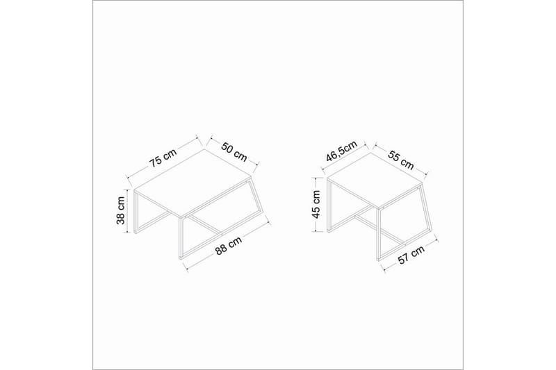 Sofabord Hebamal Travertin - Natur - Møbler - Bord - Sofabord