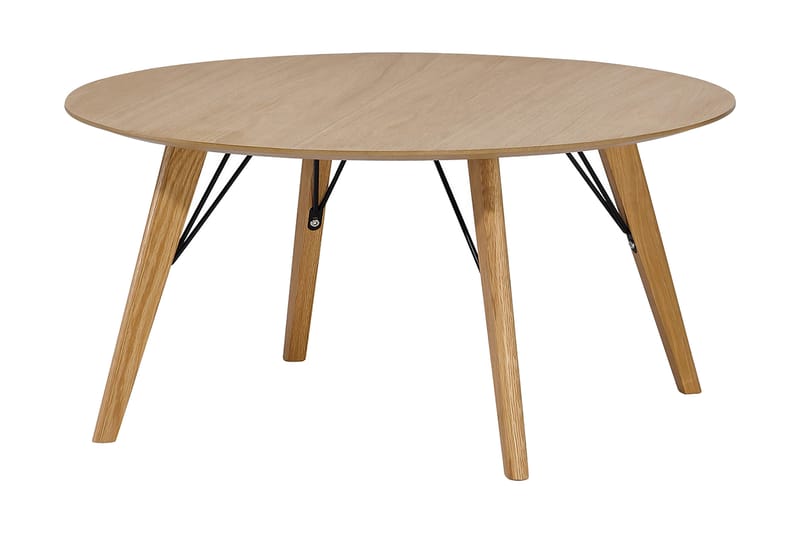 Helena Sofabord 80 cm Rundt - Eikefiner/Eik - Møbler - Bord - Sofabord