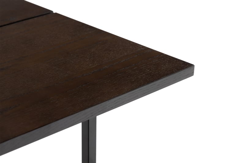 Holk Sofabord 95 cm - Mørkebrun/Mattsvart - Sofabord