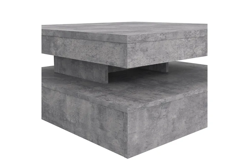 Holmeswood Sofabord 78 cm med Oppbevaring Hylle - Lysegrå - Møbler - Bord - Sofabord