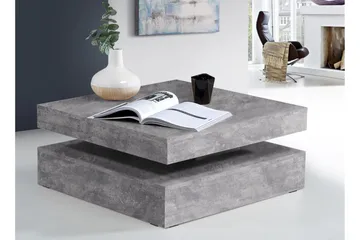 Holmeswood Sofabord 78 cm med Oppbevaring Hylle - Lysegrå - Møbler - Bord - Sofabord