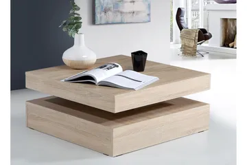 Holmeswood Sofabord 78 cm med Oppbevaringshylle - Brun - Møbler - Bord - Sofabord