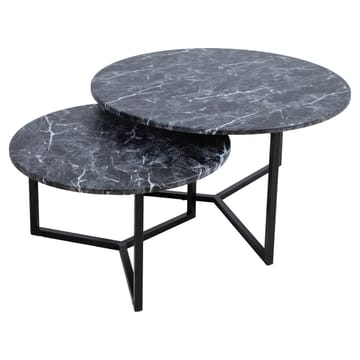 Sofabord HOME4YOU AKIRA 2 stk. sett 80x45 cm 60x37 cm Mørk grå - Mørkegrå - Møbler - Bord - Sofabord