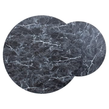 Sofabord HOME4YOU AKIRA 2 stk. sett 80x45 cm 60x37 cm Mørk grå - Mørkegrå - Møbler - Bord - Sofabord