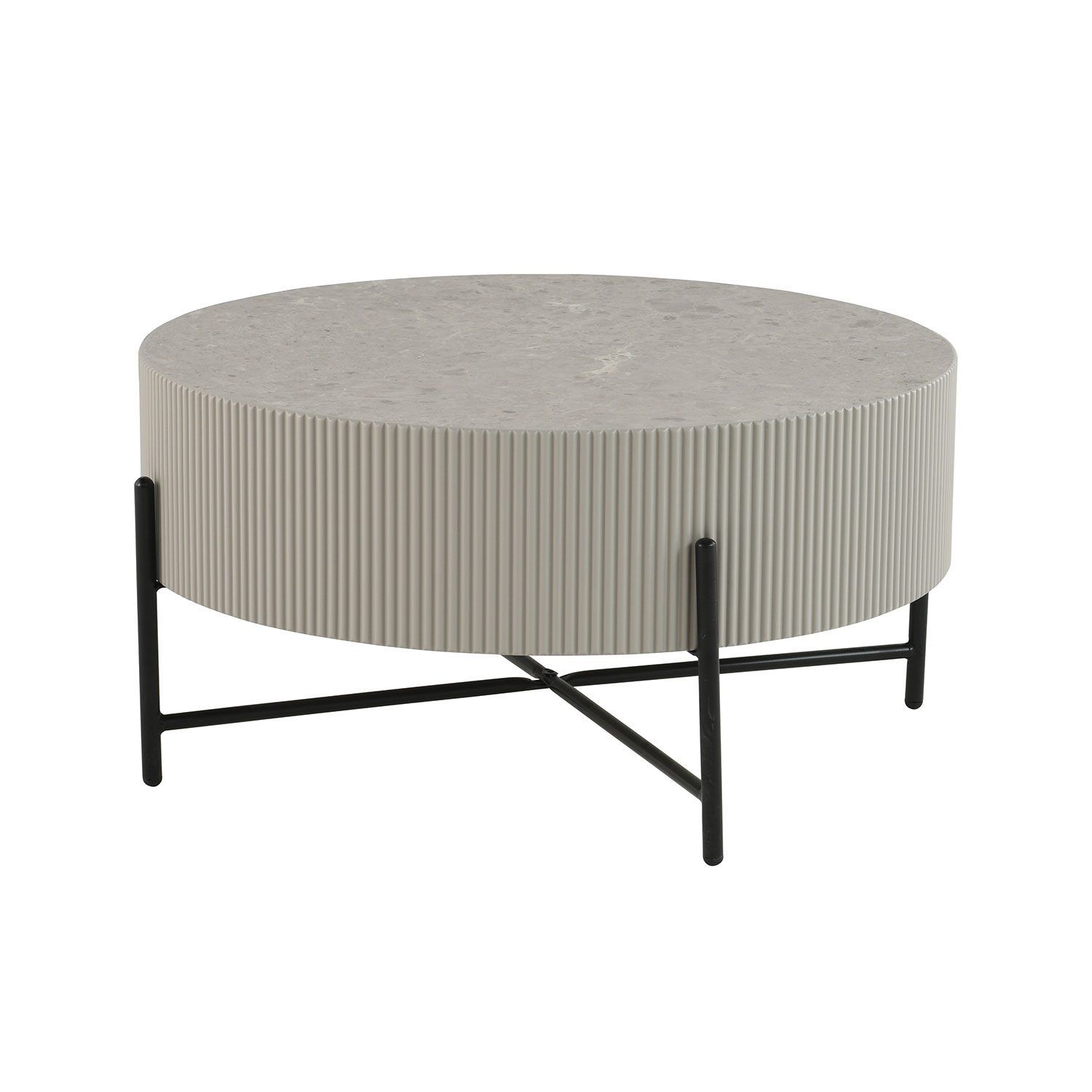 Sofabord HOME4YOU Asher D80x40 cm grå - Grå