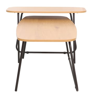 Sofabord HOME4YOU Duo 2 stk. 120x48x40 cm 75x40xh48 cm Ask/svart - ask/svart - Møbler - Bord - Sofabord