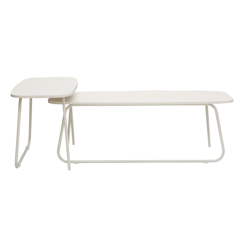 Sofabord HOME4YOU Duo 2 stk. 120x48x40 cm 75x40xh48 cm Lyst tre/beige - lyst tre/beige - Møbler - Bord - Sofabord