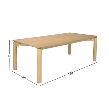 Sofabord HOME4YOU Gardenia 120x60x45 cm eik - Eik - Møbler - Bord - Sofabord