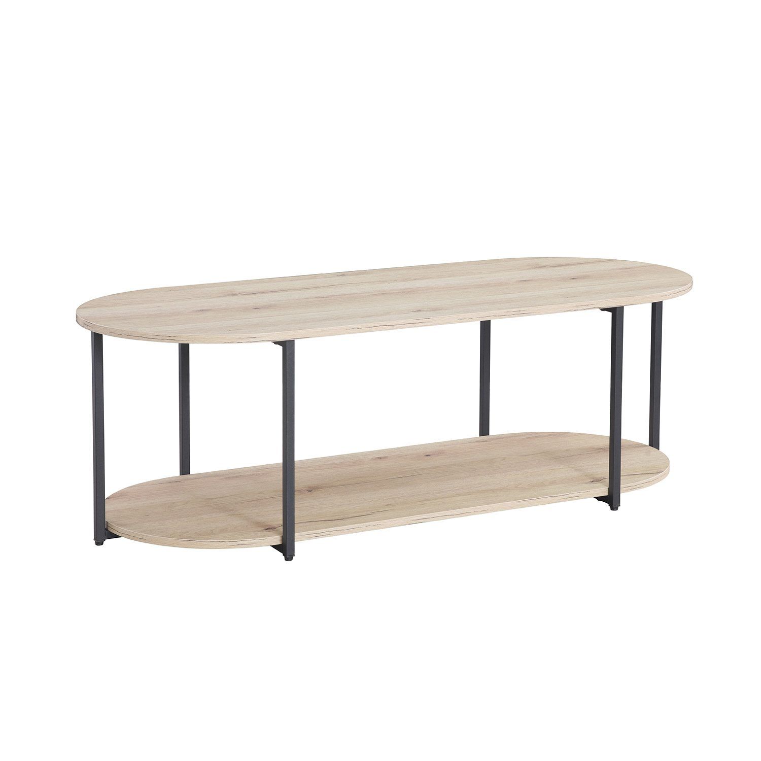 Sofabord HOME4YOU Hannes 120x52x40 cm rustikk melamin - Brun