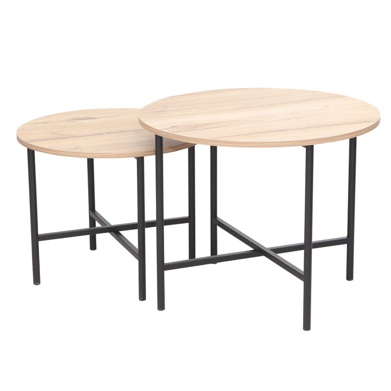 Sofabord HOME4YOU Hannes 50x50x40 cm rustikk melamin - Rustikk melamin - Møbler - Bord - Sofabord