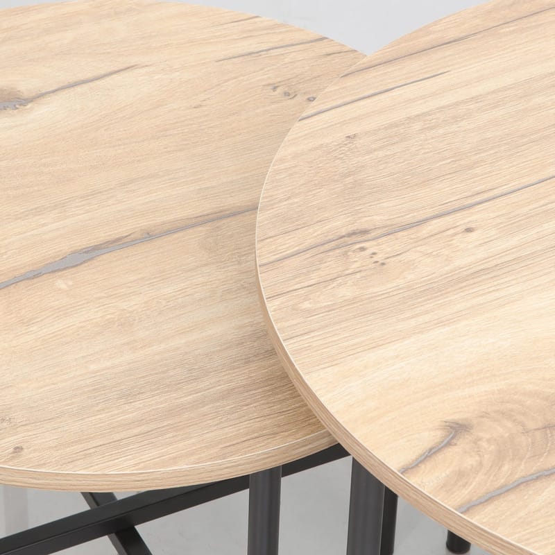 Sofabord HOME4YOU Hannes 50x50x40 cm rustikk melamin - Rustikk melamin - Møbler - Bord - Sofabord