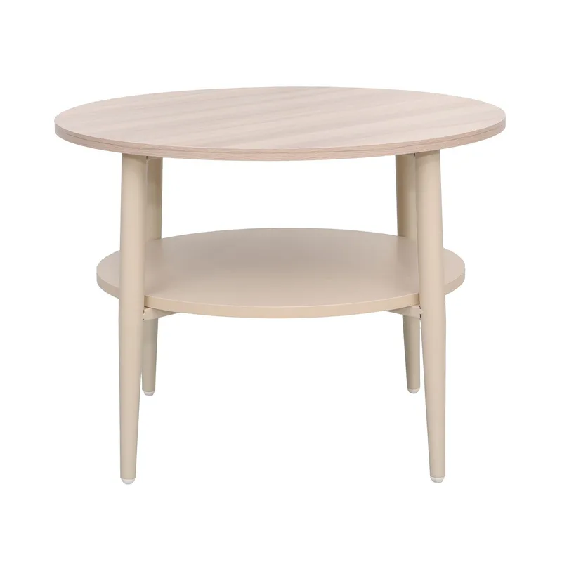 Sofabord HOME4YOU Lester lyst tre/beige 60x60x45 cm - Lyst treverk / beige - Møbler - Bord - Sofabord