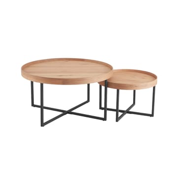 Sofabord HOME4YOU Music 2 stk. sett eik 70x46, 50x38 - Eik - Møbler - Bord - Sofabord