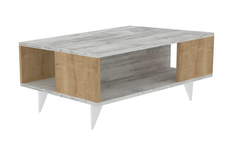Homfred Sofabord 90x39,5x90 cm - Hvit - Møbler - Bord - Sofabord