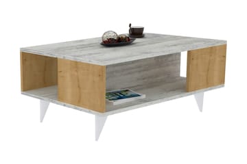 Homfred Sofabord 90x39,5x90 cm - Hvit - Møbler - Bord - Sofabord