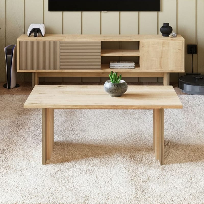 Sofabord Homitis Ravello (90 x 40 x 50 cm) Sapphire Oak - Møbler - Bord - Sofabord