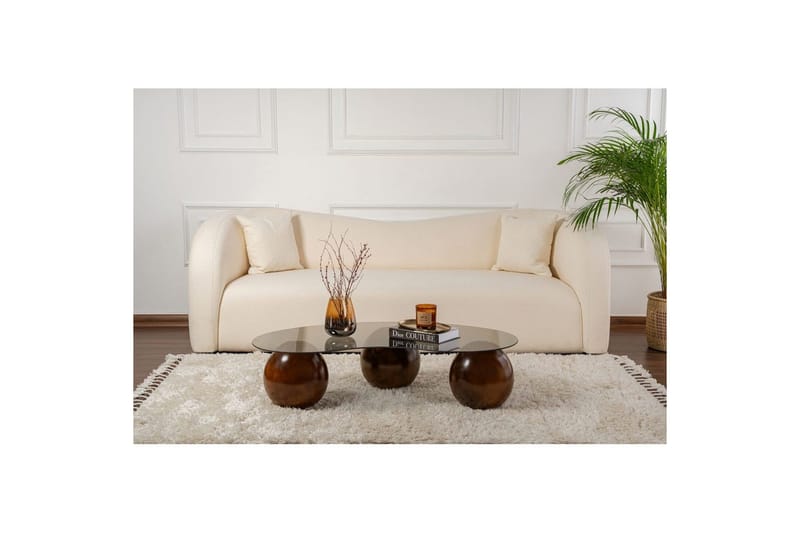 Sofabord Homitis Sofabord Jaromere Valnøtt / Grå Mellommørkt tre, grå - Møbler - Bord - Sofabord