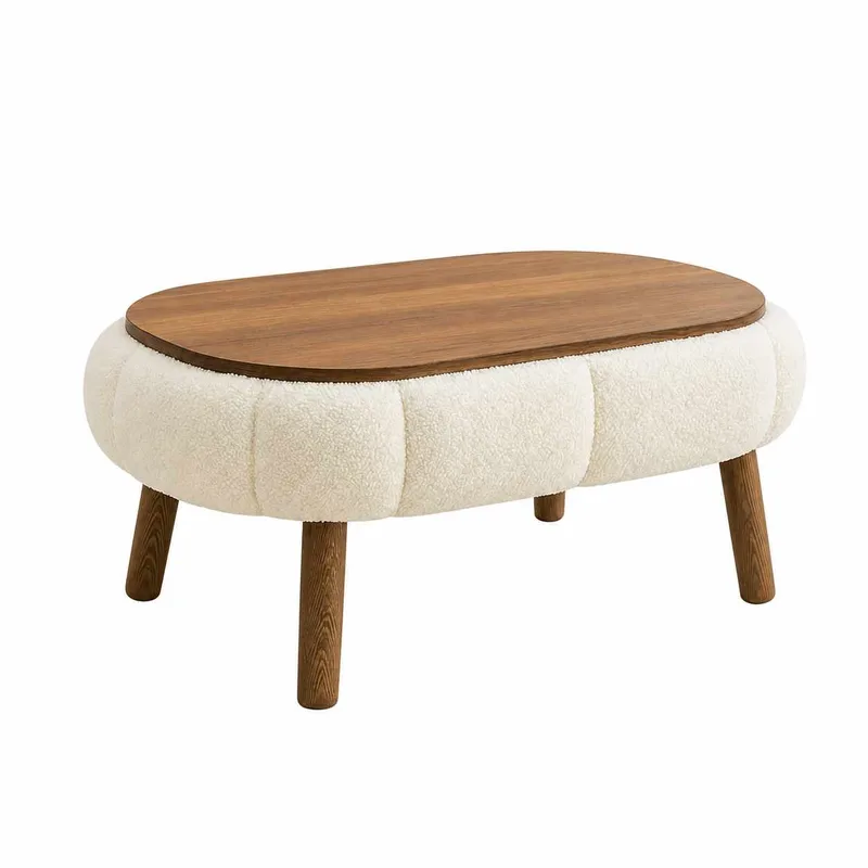 Sofabord Homitis Papatya (98 x 45 x 68 cm) Hvit, undefined