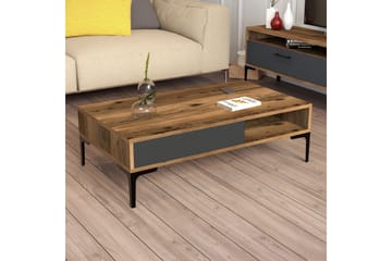 Hommaz Sofabord 105x32,6x105 cm - Brun - Møbler - Bord - Sofabord