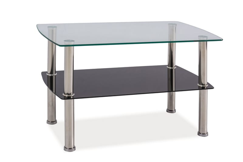 Hospers Sofabord 75 cm - Glass/Sølv - Møbler - Bord - Sofabord
