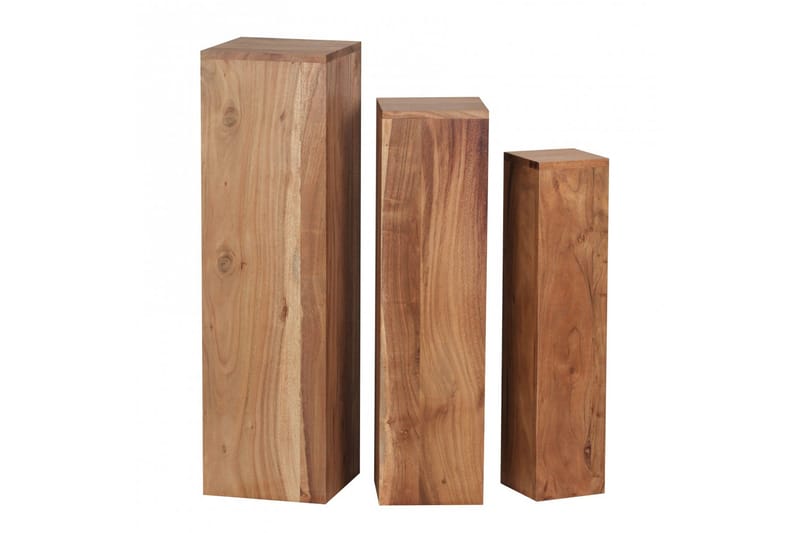 Houman Settbord 25 cm 3 Bord - Akasie - Møbler - Bord - Sofabord