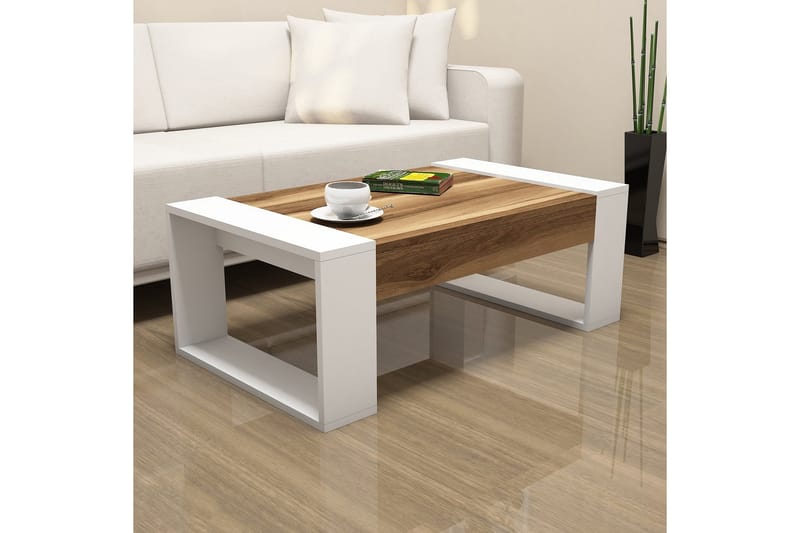 Hovdane Sofabord 102 cm - Brun/Hvit - Møbler - Bord - Sofabord