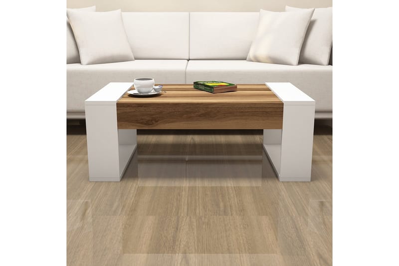 Hovdane Sofabord 102 cm - Brun/Hvit - Møbler - Bord - Sofabord