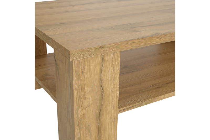 Hovencamp Sofabord 107 cm med Oppbevaringshylle - Brun - Møbler - Bord - Sofabord