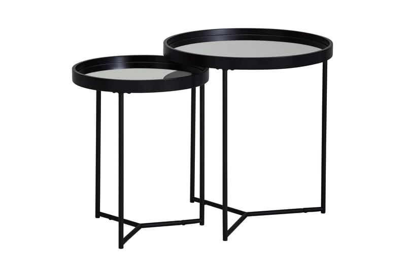 Hueske settbord 46 cm - Svart - Møbler - Bord - Sofabord