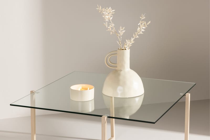 Hybrid Sofabord 80x80 cm - Transparent - Møbler - Bord - Sofabord