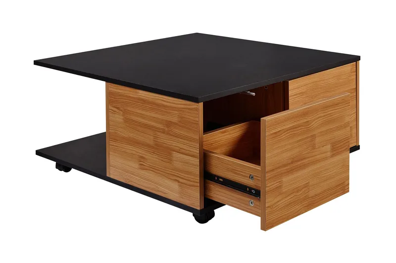 Hyland Sofabord 70 cm - Svart - Møbler - Bord - Sofabord - Sofabord med hjul