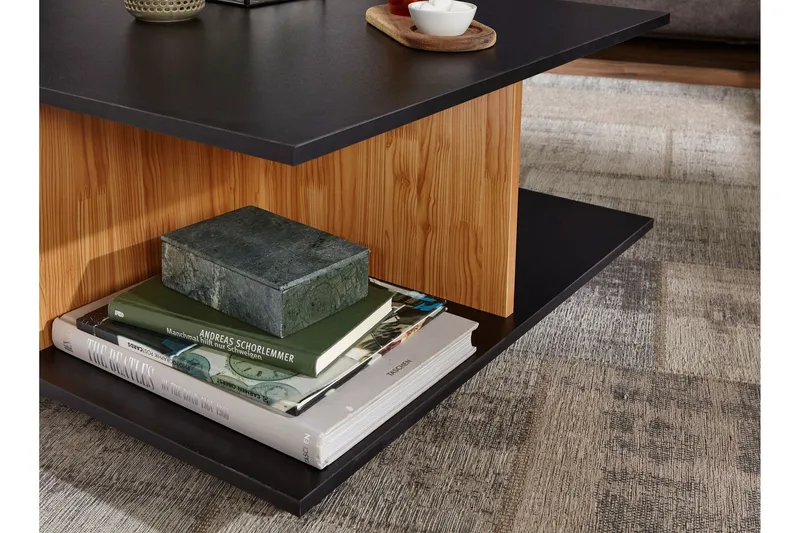 Hyland Sofabord 70 cm - Svart - Møbler - Bord - Sofabord - Sofabord med hjul