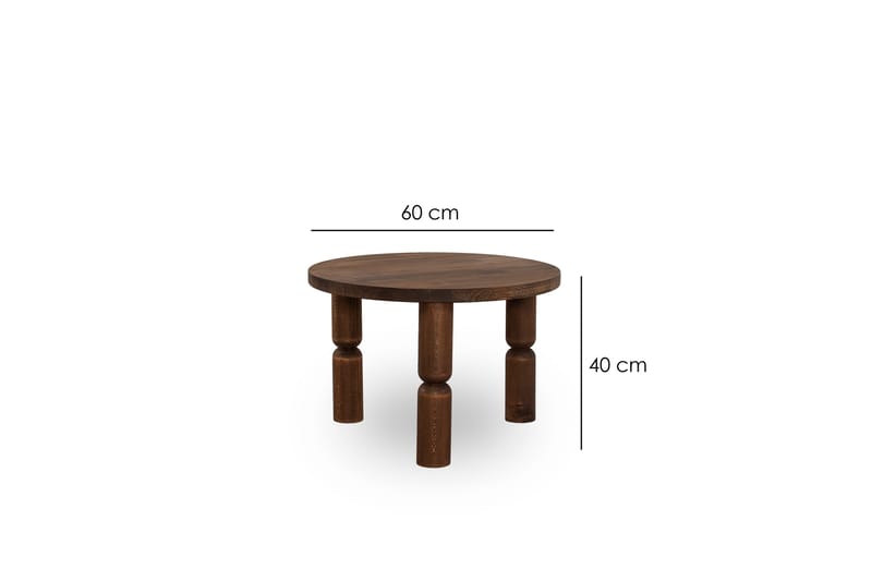 Ida Sofabord 60 cm - Valnøtt - Møbler - Bord - Sofabord
