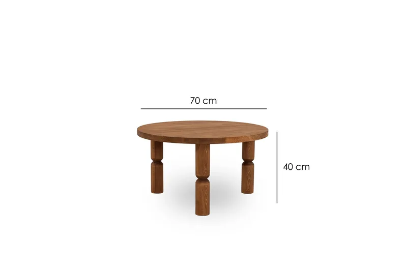 Ida Sofabord 70 cm - Brun - Møbler - Bord - Sofabord