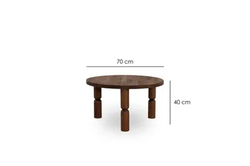 Ida Sofabord 70 cm - Valnøtt - Møbler - Bord - Sofabord