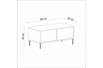 Imaj Sofabord 90 cm - Antrasitt - Møbler - Bord - Sofabord