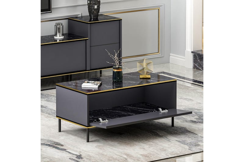 Imaj Sofabord 90 cm - Antrasitt - Møbler - Bord - Sofabord