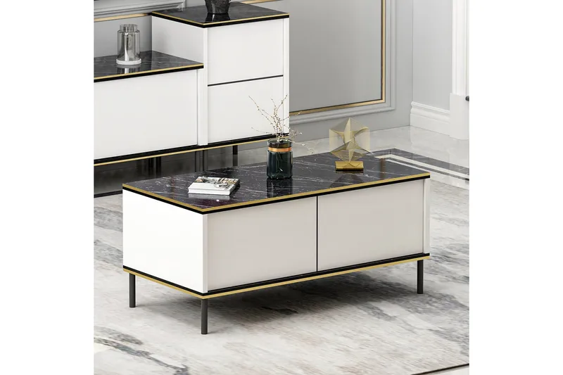 Imaj Sofabord 90 cm, Hvit