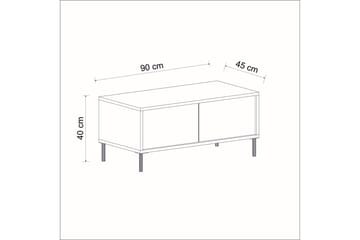 Imaj Sofabord 90 cm - Hvit - Møbler - Bord - Sofabord