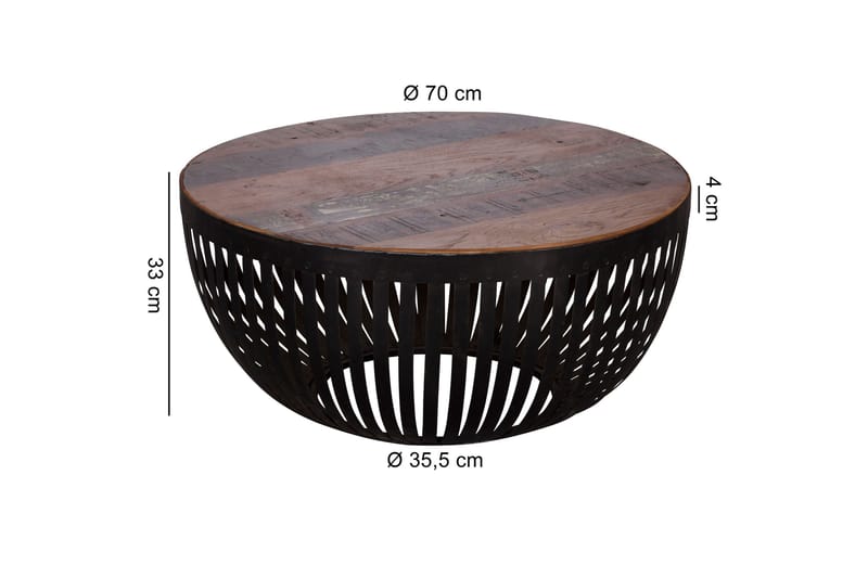 Ireene Sofabord 70 cm - Flerfarget - Møbler - Bord - Sofabord