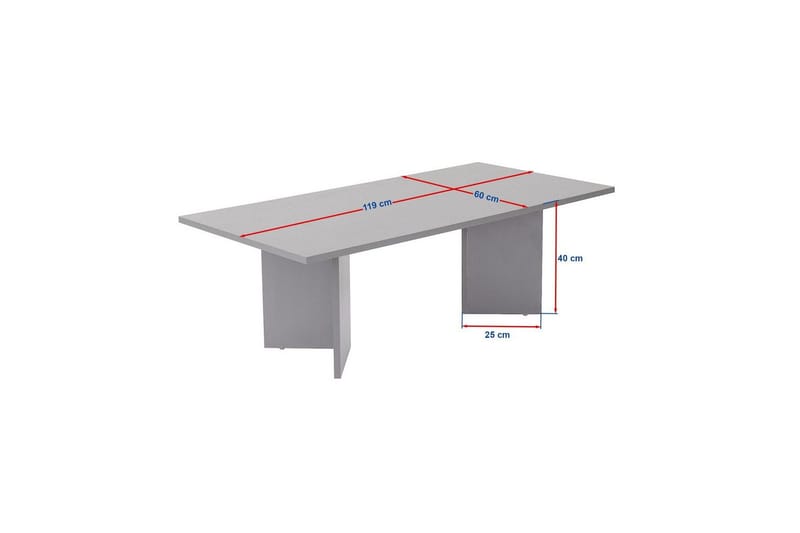 Sofabord Isami Safir Eik - Safir Eik - Møbler - Bord - Sofabord