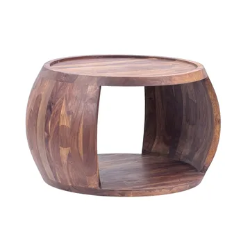 Ivoilo Sofabord 60 cm Landlig stil - Varm mørkebrun - Møbler - Bord - Sofabord - Sofabord med oppbevaring