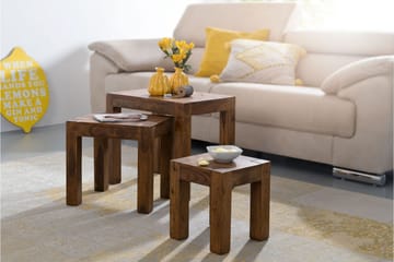 Jaisen Satsbord 45 cm 3 Bord - Massivt Tre - Møbler - Bord - Sofabord
